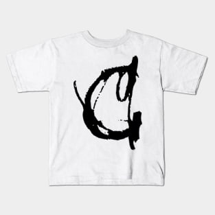 Dark and Gritty Letter C from the alphabet Kids T-Shirt